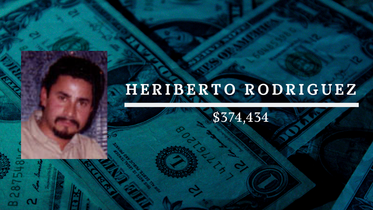 Heriberto Rodriguez: $374,434